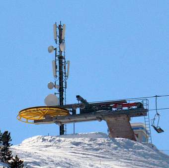 Die Anlage mit beiden Betreibern Vodafone und Wind